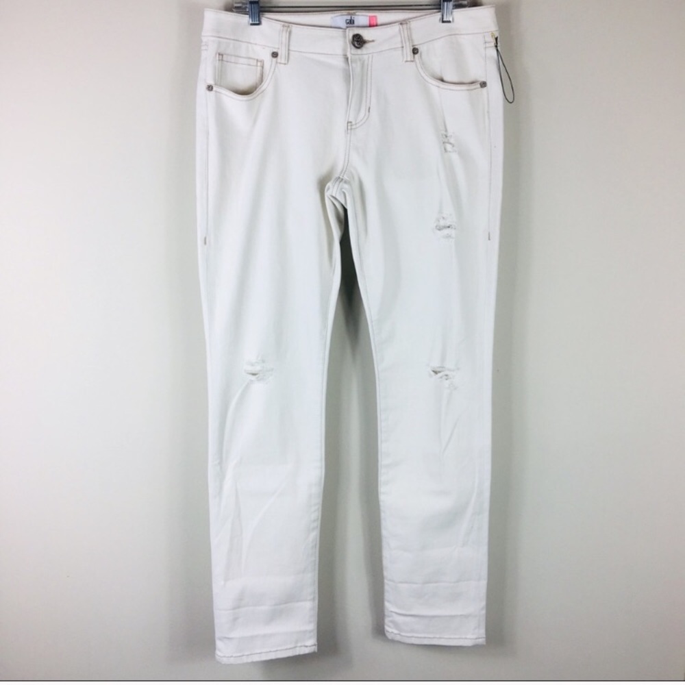 CABi boyfriend distressed jeans